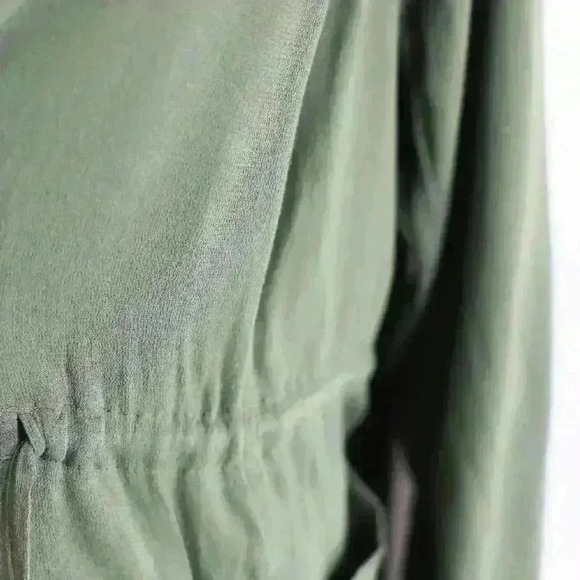 Torrid Size 2 olive green drawstring waist long sleeve blazer - Picture 6 of 15